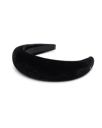Chanel Velour Headband In Black