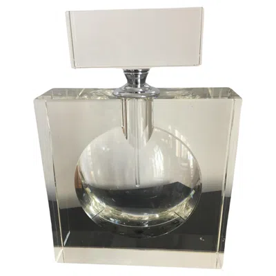 Pre-owned Chanel Venetian Crystal Flacon Colour Clear Crystal Art Deco In Style Of  In Sand