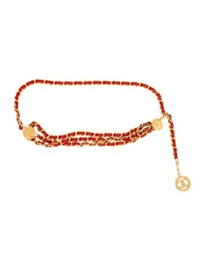Pre-owned Chanel Vintage 1984 Waist Belt In Multi