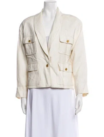 Pre-owned Chanel Vintage 1986 Jacket In Neutral
