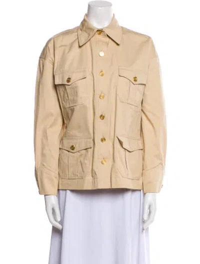 Pre-owned Chanel Vintage 1986 Utility Jacket In Neutral