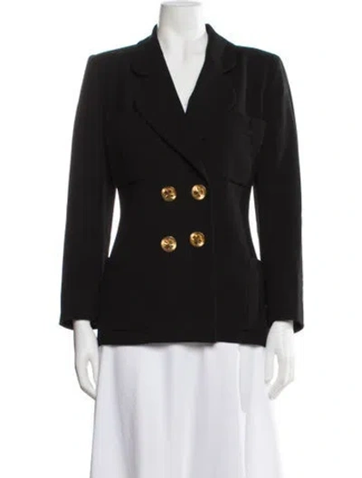 Pre-owned Chanel Vintage 1987 Blazer In Black