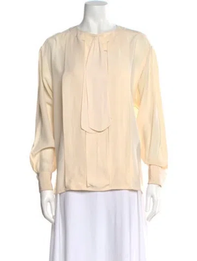 Pre-owned Chanel Vintage 1987 Blouse In Neutral