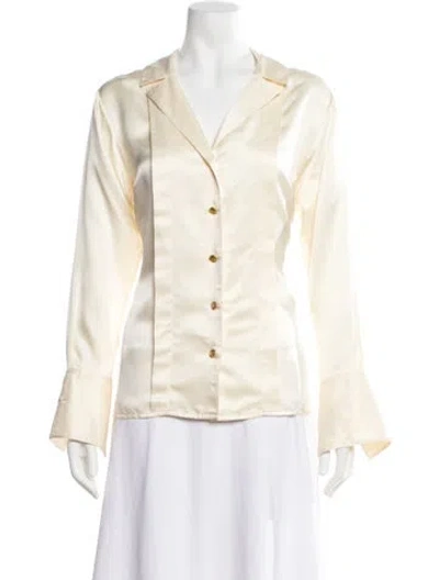 Pre-owned Chanel Vintage 1987 Blouse In Neutral