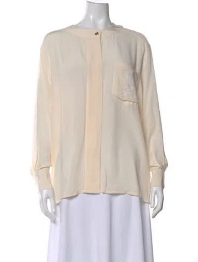 Pre-owned Chanel Vintage 1987 Blouse In Neutral