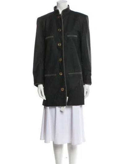 Pre-owned Chanel Vintage 1987 Jacket In Gray
