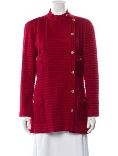 Pre-owned Chanel Vintage 1987 Jacket In Red