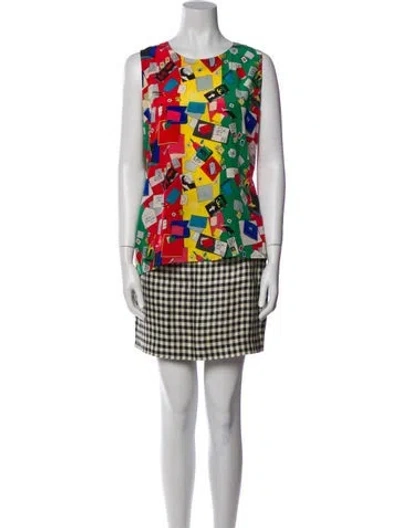 Pre-owned Chanel Vintage 1987 Skirt Set In Multi