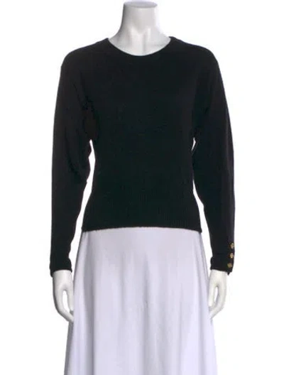 Pre-owned Chanel Vintage 1987 Sweater In Black
