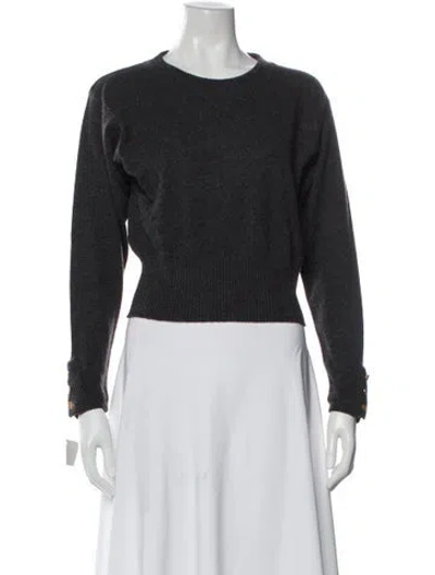 Pre-owned Chanel Vintage 1987 Sweater In Gray