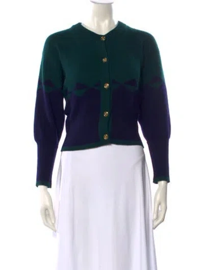 Pre-owned Chanel Vintage 1987 Sweater In Green