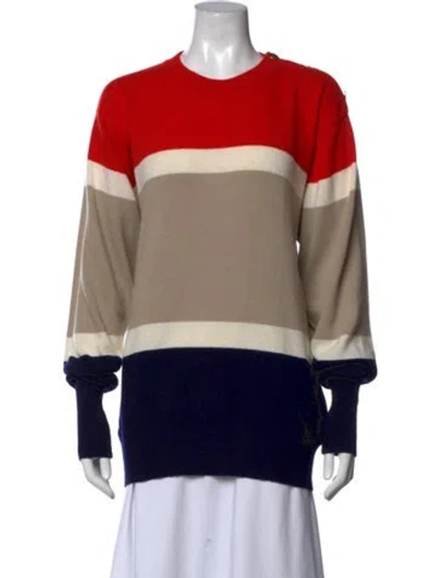 Pre-owned Chanel Vintage 1987 Sweater In Neutrals/red