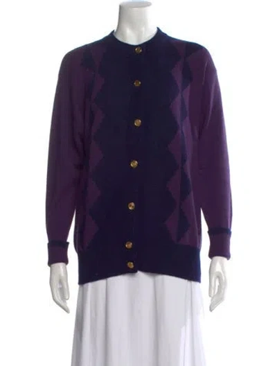 Pre-owned Chanel Vintage 1987 Sweater In Purple