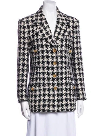 Pre-owned Chanel Vintage 1988 Blazer In Black