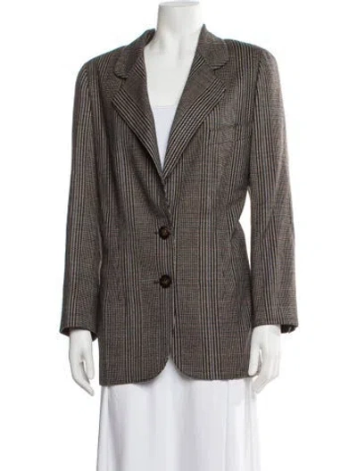Pre-owned Chanel Vintage 1988 Blazer In Brown