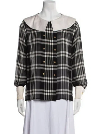 Pre-owned Chanel Vintage 1988 Blouse In Black