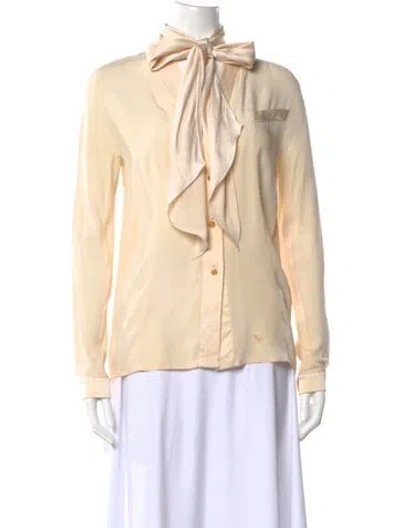 Pre-owned Chanel Vintage 1988 Blouse In Neutrals
