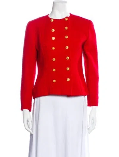 Pre-owned Chanel Vintage 1988 Evening Jacket In Red