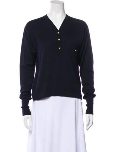 Pre-owned Chanel Vintage 1988 Sweater In Blue