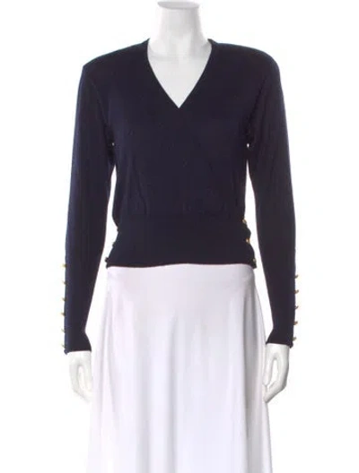 Pre-owned Chanel Vintage 1988 Sweater In Blue