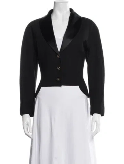 Pre-owned Chanel Vintage 1989 Blazer In Black
