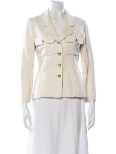Pre-owned Chanel Vintage 1989 Blazer In Neutral