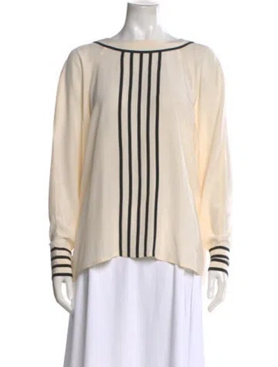 Pre-owned Chanel Vintage 1989 Blouse In Neutral