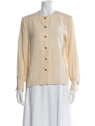 Pre-owned Chanel Vintage 1989 Blouse In Neutral