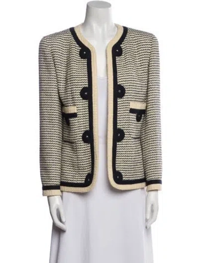 Pre-owned Chanel Vintage 1989 Evening Jacket In Neutral