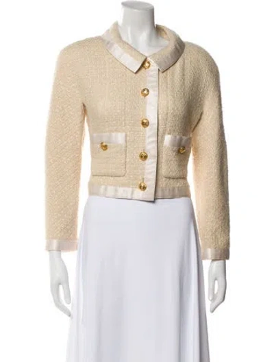 Pre-owned Chanel Vintage 1989 Evening Jacket In Neutral