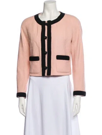 Pre-owned Chanel Vintage 1989 Evening Jacket In Pink