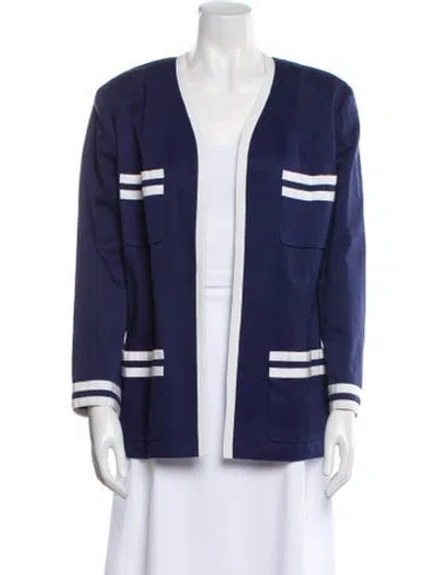 Pre-owned Chanel Vintage 1989 Jacket In Blue