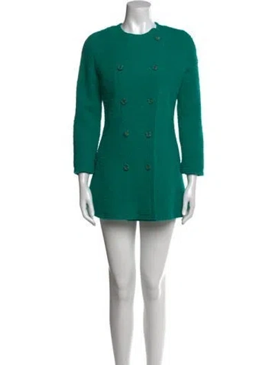 Pre-owned Chanel Vintage 1989 Jacket In Green