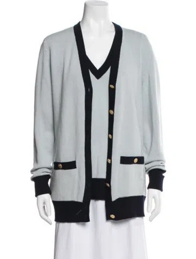 Pre-owned Chanel Vintage 1989 Sweater In Blue