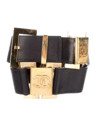 Pre-owned Chanel Vintage 1990's Belt In Black