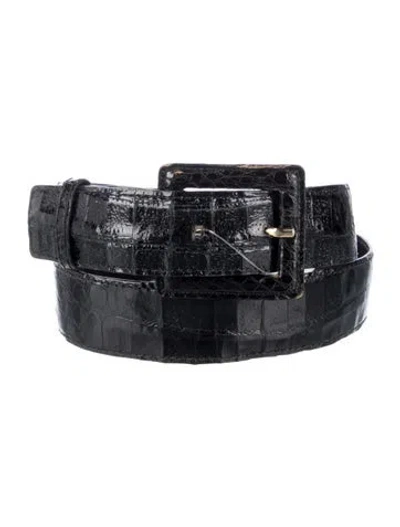 Pre-owned Chanel Vintage 1990's Belt In Black