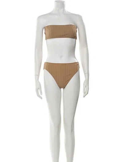Pre-owned Chanel Vintage 1990's Bikini In Brown