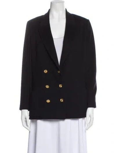 Pre-owned Chanel Vintage 1990 Blazer In Black