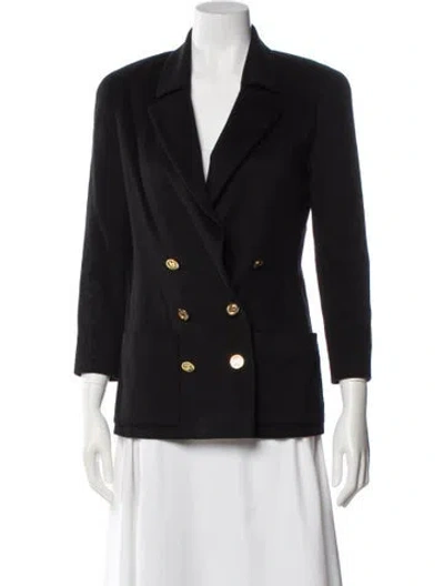 Pre-owned Chanel Vintage 1990 Blazer In Black