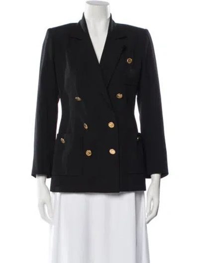 Pre-owned Chanel Vintage 1990 Blazer In Black