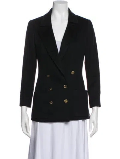 Pre-owned Chanel Vintage 1990 Blazer In Black