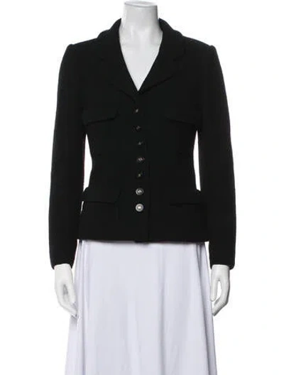 Pre-owned Chanel Vintage 1990's Blazer In Black