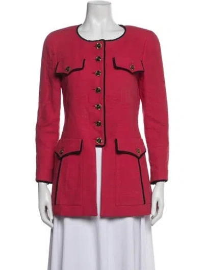 Pre-owned Chanel Vintage 1990's Blazer In Pink