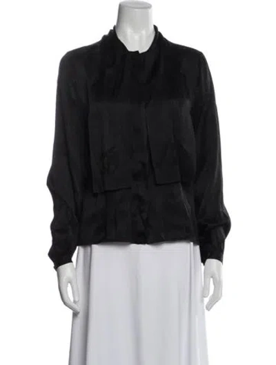 Pre-owned Chanel Vintage 1990's Blouse In Black