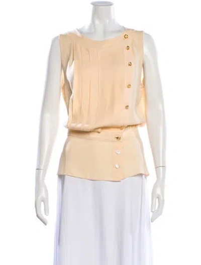 Pre-owned Chanel Vintage 1990 Blouse In Neutral