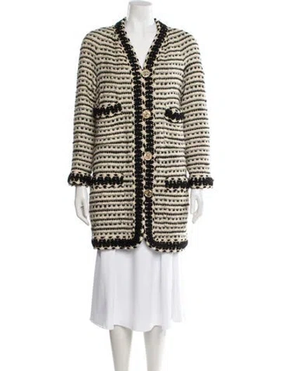 Pre-owned Chanel Vintage 1990 Coat In Neutral
