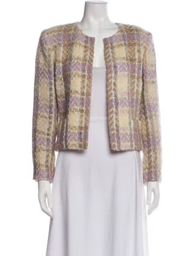 Pre-owned Chanel Vintage 1990 Jacket In Neutral
