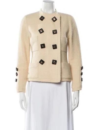 Pre-owned Chanel Vintage 1990 Jacket In Neutral