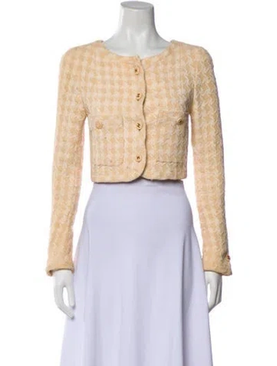 Pre-owned Chanel Vintage 1990's Jacket In Neutral