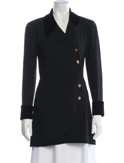 Pre-owned Chanel Vintage 1991 Blazer In Black